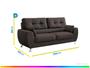 Imagem de Sofá 3 Lugares Suede Amarilis Linoforte