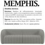 Imagem de Sofa 4 Lugares 292 cm Memphis Veludo SL 940 Moll