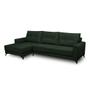 Imagem de Sofá 4 Lugares Heros com Chaise Esquerdo Veludo Verde