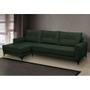 Imagem de Sofá 4 Lugares Heros com Chaise Esquerdo Veludo Verde