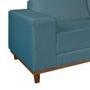 Imagem de Sofá 4 Lugares Mônaco Com Chaise Direito Linho Azul Claro