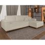 Imagem de Sofá 4 Lugares Mônaco Com Chaise Direito Linho Off White