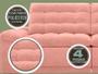 Imagem de Sofá 4 Lugares Net Confort Assento Retrátil e Reclinável Rose 2,20m (L)