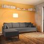 Imagem de Sofá 4 Lugares Tunari Com Chaise Esquerdo Linho Grafite