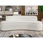 Imagem de Sofá 5 Lugares para Sala de Estar Living 300cm Koane D06 Bouclê Off White - Mpozenato