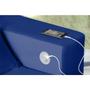 Imagem de Sofá 5 Lugares Smart 302cm Retrátil, Reclinável, Tecnologia Carregamento 3 portas USB Azul