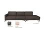 Imagem de Sofa 6 Lugares Com Chaise Pes Imbuia Henry
