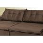 Sofá Austrália. 2,12 Mts Retrátil, Reclinável Com Molas e Pillow no Assento Tecido Suede - CAMA INBOX Imagem de Sofá Austrália. 2,12 Mts Retrátil, Reclinável Com Molas e Pillow no Assento Tecido Suede