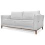 Imagem de Sofa Balli 2 Lugares 170cm Pes Madeira Linho 221 Grigio Ezz