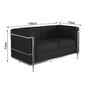 Imagem de Sofa Barcelona Base Cromada material ecológico Caramelo