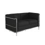 Imagem de Sofa Barcelona Base Cromada material ecológico Caramelo