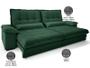 Imagem de Sofá Bergamo 2,90m Assento Retrátil e Reclinável Velosuede Verde - NETSOFAS