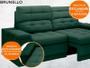 Imagem de Sofá Brunello 1,70m Retrátil e Reclinável Velosuede Verde - NETSOFAS