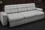 Imagem de Sofá Brunello 2,05m Retrátil e Reclinável Velosuede Grafite - NETSOFAS