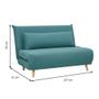 Imagem de Sofá-Cama 2 Lugares Casal Génova Azul