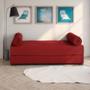 Imagem de Sofá-Cama 2 Lugares Casal Taylor Suede Vermelho