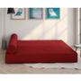 Imagem de Sofá-Cama 2 Lugares Casal Taylor Suede Vermelho