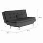 Imagem de Sofá-Cama 3 Lugares Casal Premium We Can Do It Preto