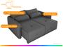 Imagem de Sofá-cama 3 Lugares Casal Reclinável Veludo Matrix Celine