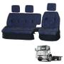 Imagem de Sofá Cama Banco Completo Ford Cargo 2008 2009 2010 Azul