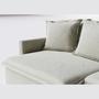 Imagem de Sofá Cama Bariloche 1,60m em Linho Brooks Off White - Home Mobily