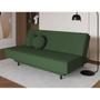 Imagem de Sofá-Cama Casal 3 Lugares Jimmy Suede Verde