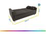 Sofá-cama Casal 3 Lugares Reclinável Veludo Matrix Emília Imagem de Sofá-cama Casal 3 Lugares Reclinável Veludo Matrix Emília