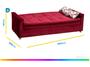 Imagem de Sofá-cama Casal 3 Lugares Reclinável Veludo