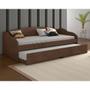 Imagem de Sofa Cama com Auxiliar Funny III Cacau Conquista