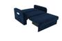 Imagem de Sofá Cama com Baú 2 Lugares Daiane Azul Matrix