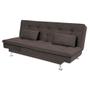 Imagem de Sofá-Cama com Chaise 188cm Linoforte Rayssa Suede Veludo Espuma D-33