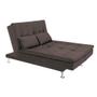 Imagem de Sofá-Cama com Chaise 188cm Linoforte Rayssa Suede Veludo Espuma D-33