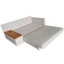 Imagem de Sofá  Cama Com Tampo Lateral Tecido Linho  Com Usb cor Deva 08