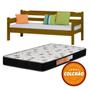 Imagem de Sofa Cama Cor Imbuia + Colchao