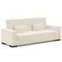 Imagem de Sofá Cama Decorativo 210cm Beesley Veludo Off White G19 - Gran Belo