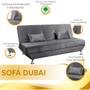 Imagem de Sofá Cama Dubai 3 Lugares Reclinável Veludo Turkay Star Confort