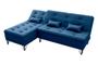 Imagem de Sofá Cama e Chaise 3 lugares 200cm Nice Azul Matrix