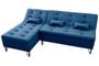 Imagem de Sofá Cama e Chaise 3 lugares 200cm Nice Azul Matrix