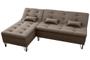 Imagem de Sofá Cama e Chaise 3 lugares 200cm Nice Marrom Matrix