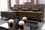 Imagem de Sofá Cama e Chaise 3 lugares 200cm Nice Marrom Matrix