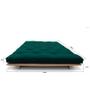 Imagem de Sofá-cama Futon Slim L 03 Lugares Cor Verde