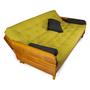 Imagem de Sofá Cama Paris Acquablock Amarelo Madeira Nobre