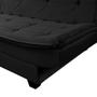 Imagem de Sofa cama Reclinavel 3 Lugares com 2 almofadas Luxo Premium cor Preto