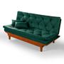 Imagem de Sofa Cama Reclinavel Caribe + Duas Banquetas Rubi Essencial