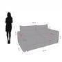 Imagem de Sofá Cama Retrátil 3 Lugares 205cm Veludo Celine