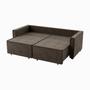 Imagem de Sofá Cama Retrátil e Reclinável Onix 220 Cm Joli