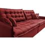 Imagem de Sofá Cama Retrátil Reclinável 2,55m Cama inBox Versátil com Pillow Top e Molas Velusoft Vermelho