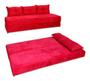 Imagem de Sofá-cama Vermelho 3 em 1 Sofanete 