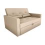 Imagem de Sofá Cama You 146cm Reclinável Manual Suede Bege - Sallar Home