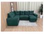 Imagem de Sofá Canto com chaise Verde 6 Lugares